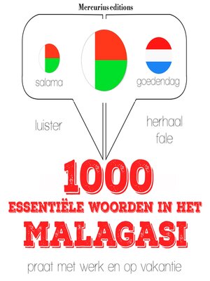 cover image of 1000 essentiële woorden in het Malagasi